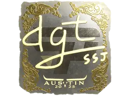 Sticker | dgt (Gold) | Austin 2025