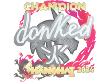 Sticker | donk (Champion) | Shanghai 2024