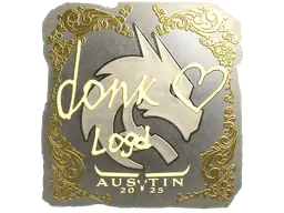 Sticker | donk (Gold) | Austin 2025