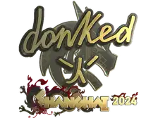 Sticker | donk (Gold) | Shanghai 2024