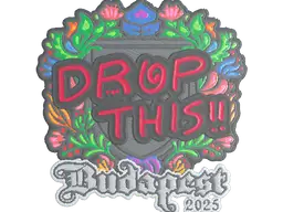 Sticker | drop (Embroidered) | Budapest 2025