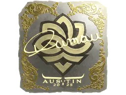 Sticker | dumau (Gold) | Austin 2025