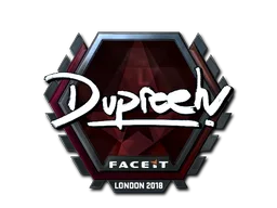 Sticker | dupreeh (Foil) | London 2018