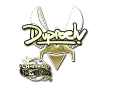 Sticker | dupreeh (Gold, Champion) | Paris 2023