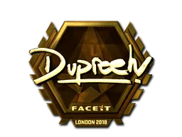 Sticker | dupreeh (Gold) | London 2018
