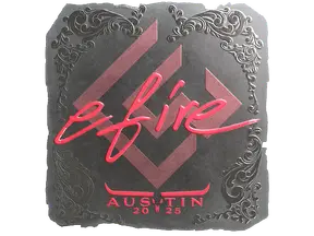 Sticker | efire (Foil) | Austin 2025