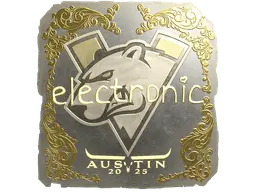 Sticker | electronic (Gold) | Austin 2025