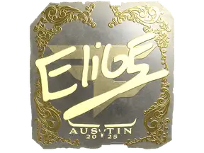 Sticker | EliGE (Gold) | Austin 2025