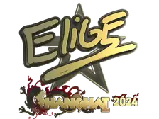 Sticker | EliGE (Gold) | Shanghai 2024