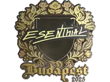 Sticker | esenthial (Gold) | Budapest 2025