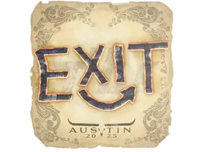 Sticker | exit | Austin 2025