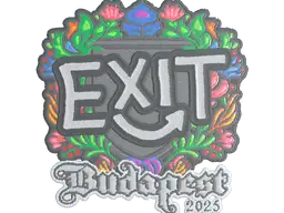 Sticker | exit (Embroidered) | Budapest 2025