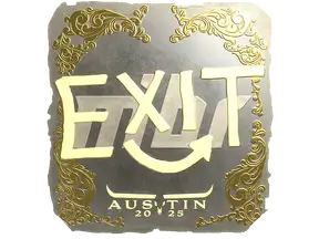 Sticker | exit (Gold) | Austin 2025