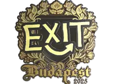 Sticker | exit (Gold) | Budapest 2025