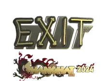 Sticker | exit (Gold) | Shanghai 2024