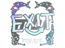 Sticker | exit (Holo) | Austin 2025