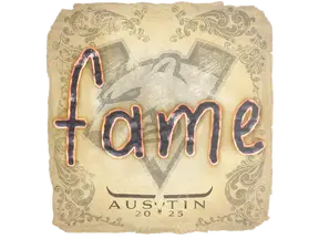Sticker | fame | Austin 2025