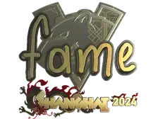 Sticker | fame (Gold) | Shanghai 2024