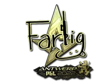Sticker | Farlig (Gold) | Antwerp 2022