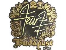 Sticker | fEAR (Gold) | Budapest 2025