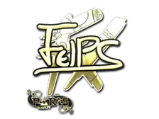 Sticker | felps (Gold) | Paris 2023