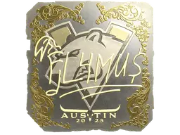 Sticker | FL4MUS (Gold) | Austin 2025
