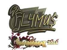 Sticker | FL4MUS (Gold) | Shanghai 2024