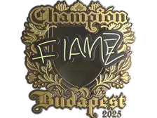 Sticker | FlameZ (Gold, Champion) | Budapest 2025