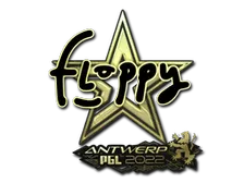 Sticker | floppy (Gold) | Antwerp 2022