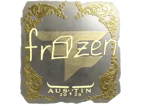 Sticker | frozen (Gold) | Austin 2025
