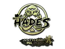 Sticker | hades (Gold) | Antwerp 2022