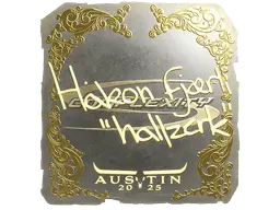 Sticker | hallzerk (Gold) | Austin 2025