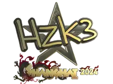 Sticker | hallzerk (Gold) | Shanghai 2024