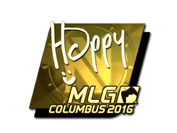 Sticker | Happy (Gold) | MLG Columbus 2016