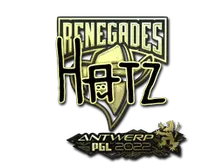 Sticker | hatz (Gold) | Antwerp 2022