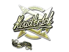 Sticker | headtr1ck (Gold) | Paris 2023