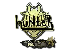 Sticker | huNter (Gold) | Antwerp 2022