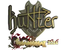 Sticker | huNter- (Gold) | Shanghai 2024