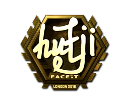 Sticker | hutji (Gold) | London 2018