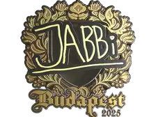 Sticker | jabbi (Gold) | Budapest 2025