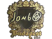 Sticker | jambo (Gold) | Budapest 2025