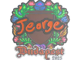 Sticker | jeorge (Embroidered) | Budapest 2025