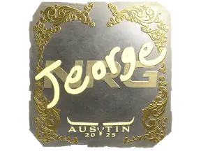 Sticker | jeorge (Gold) | Austin 2025