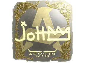 Sticker | jottAAA (Gold) | Austin 2025