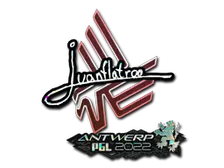 Sticker | juanflatroo (Glitter) | Antwerp 2022