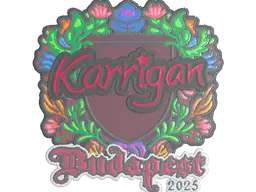Sticker | karrigan (Embroidered) | Budapest 2025