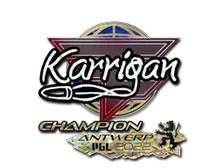 Sticker | karrigan (Glitter, Champion) | Antwerp 2022