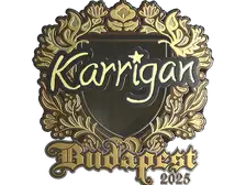 Sticker | karrigan (Gold) | Budapest 2025