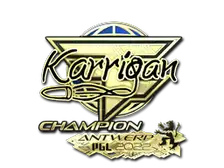 Sticker | karrigan (Gold, Champion) | Antwerp 2022