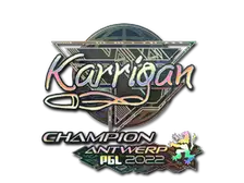 Sticker | karrigan (Holo, Champion) | Antwerp 2022
